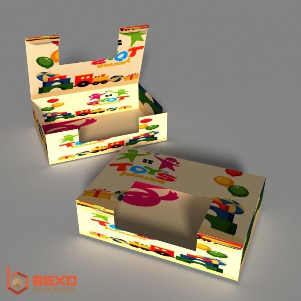 Custom Printed Toy Boxes Wholesale